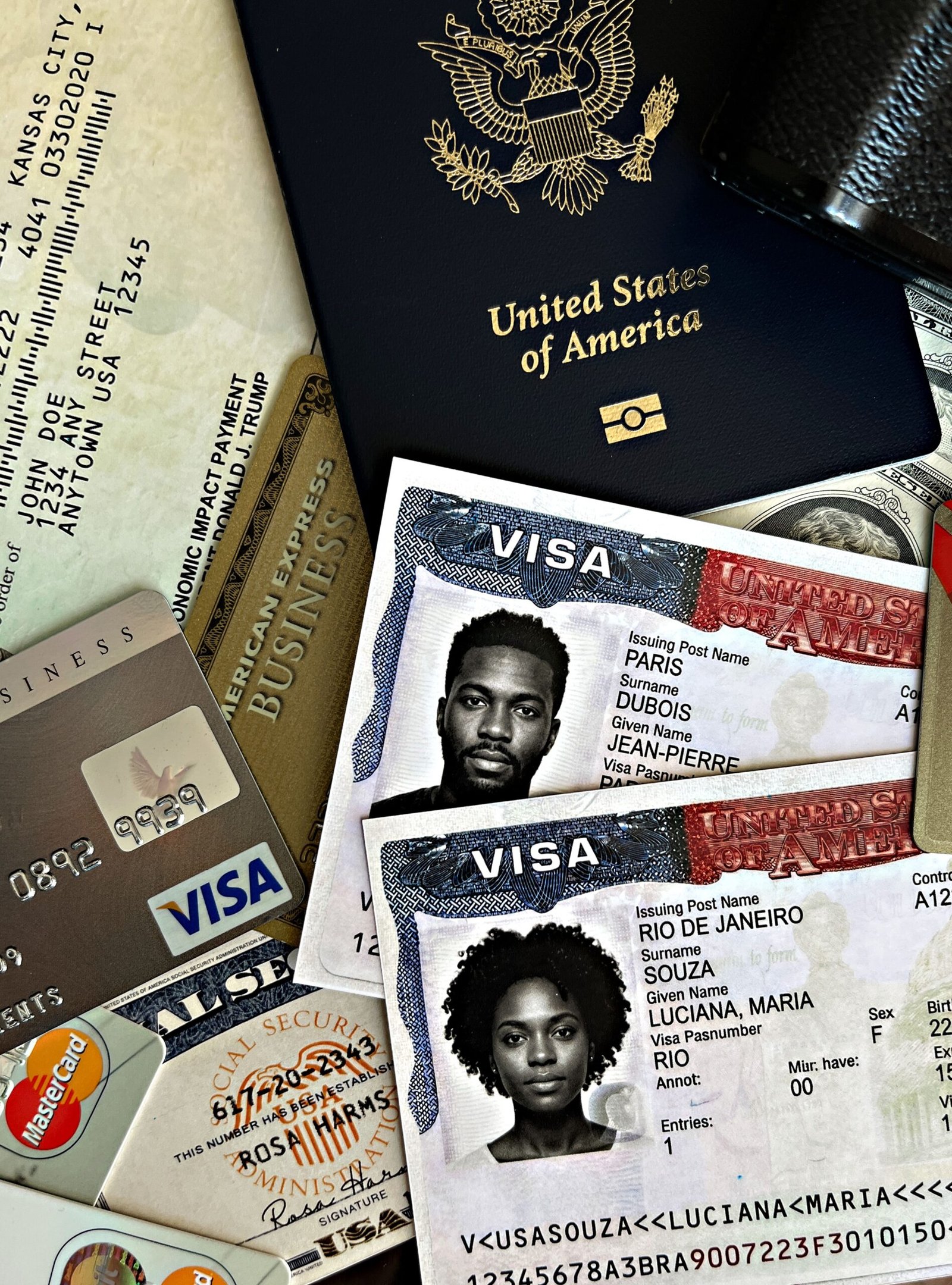 Travel documents, passport, and visa preparation