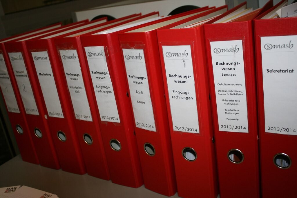 European style folders dossiers, useful for keeping hospital bills and records together