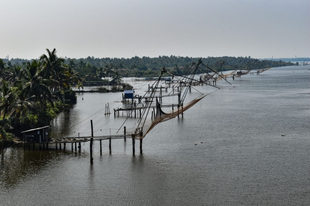 Chinese fishing nets, Kochi backwaters