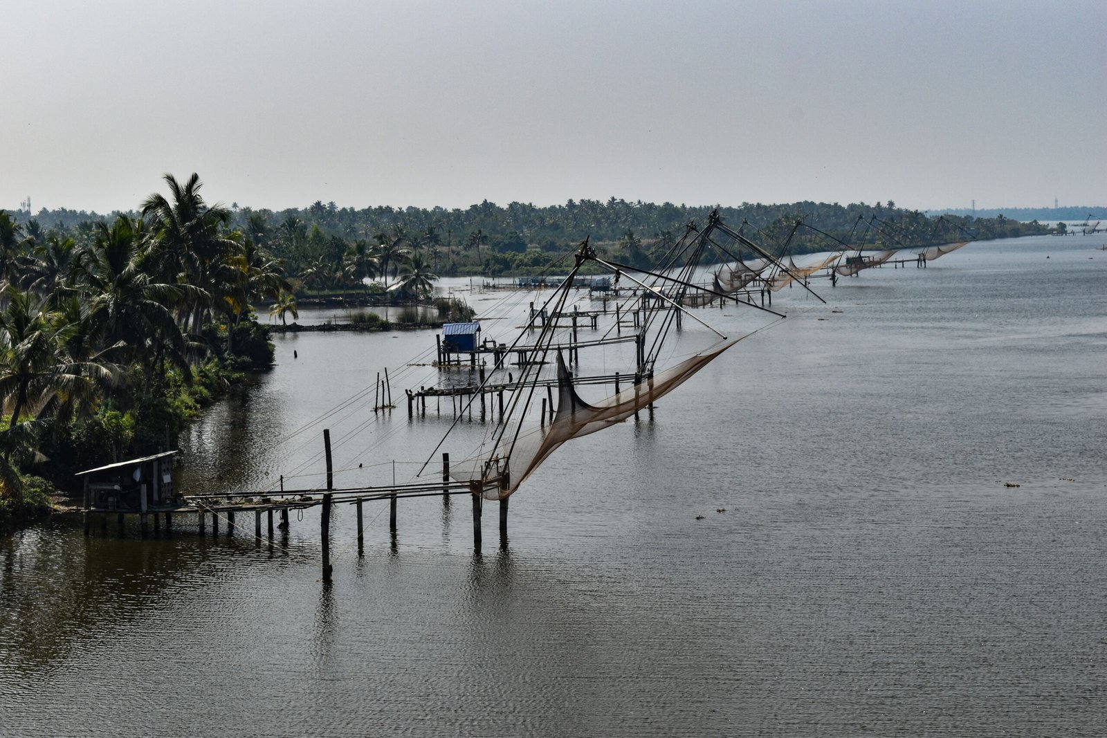 Chinese fishing nets, Kochi backwaters