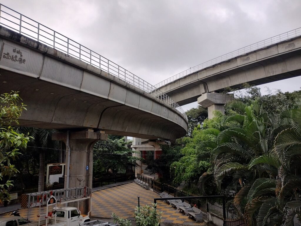 Namma Metro flyover, Jayanagar 08, Bangalore Metro, useful for caregivers moving around the city