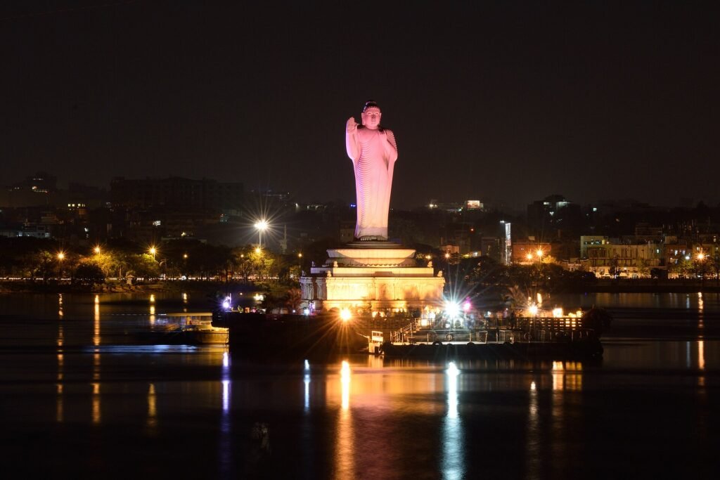 Hussain Sagar Buddha Statue, a Hyderabad landmark