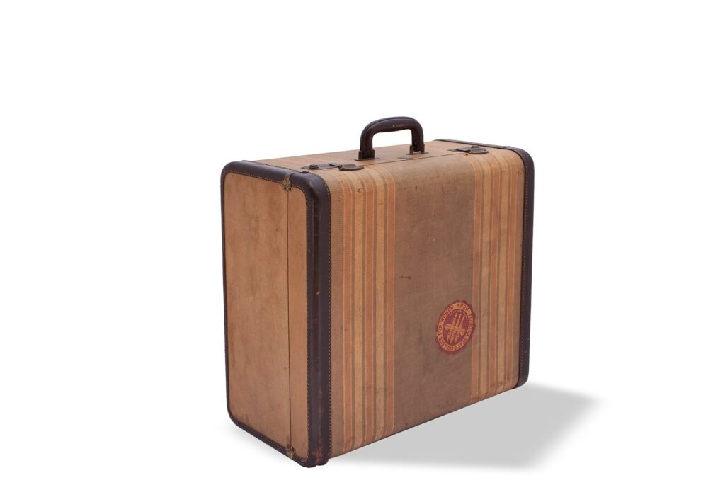 Belber Striped Suitcase, representing the travel side of a medical tourism package