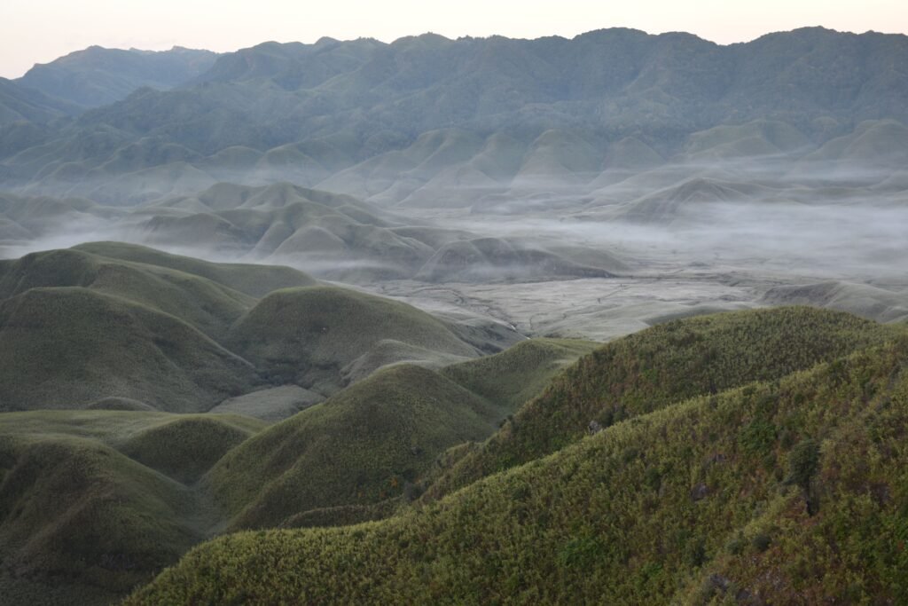 Fog over hills, Dzukou Valley, Nagaland