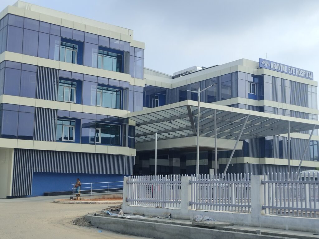 Aravind Eye Hospital in Coimbatore, part of a large eye care network in South India