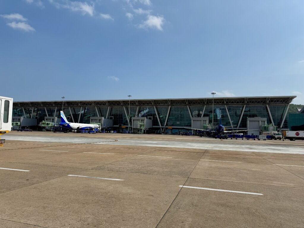 Chennai International Airport, a common departure point for patients flying home
