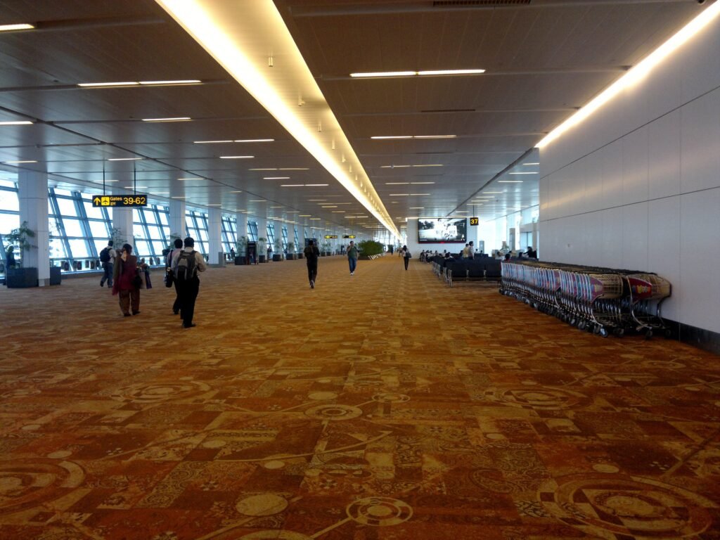 Departure gates at Terminal 3, Indira Gandhi International Airport, New Delhi