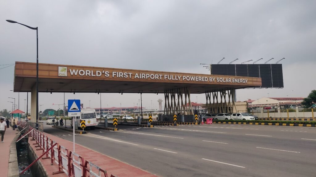 Cochin International Airport in Kerala, a short flight from the Maldives and Sri Lanka