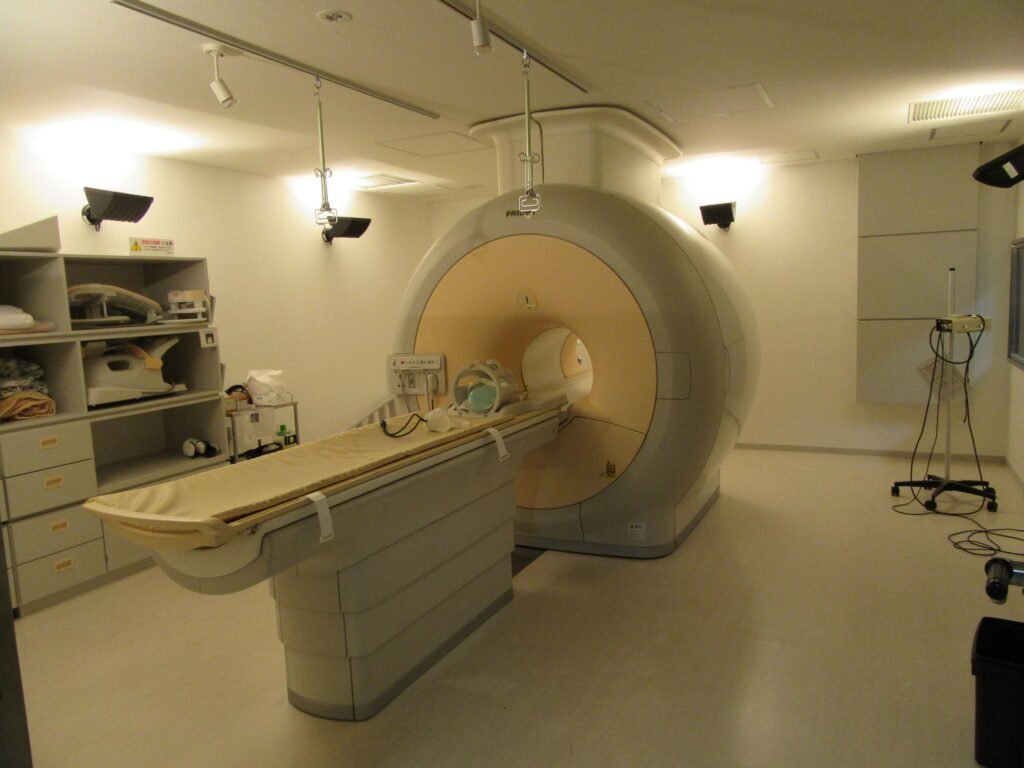 MRI scanner used to image the spine before surgery